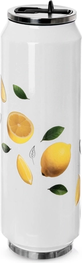 Vaso térmico con forma de lata con limones 700 ml