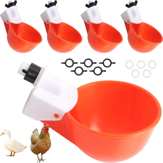 Juego de 5 bebederos automáticos para gallinas y patos