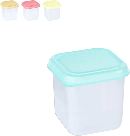 Recipiente de plástico mini cuadrado 0,15 l mix