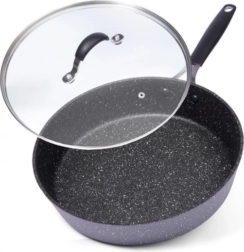 Sartén de granito antiadherente con tapa 28 cm