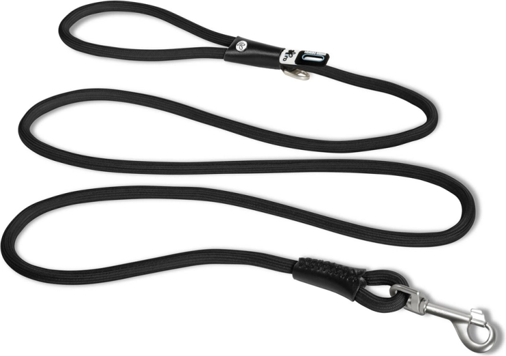 Correa de cuerda para perros Curli Comfort negra talla M