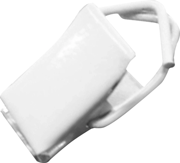 Pinza metálica para cortina blanca – paquete de 500 uds