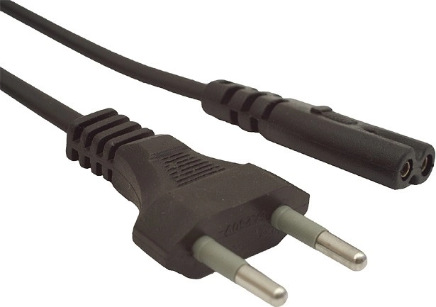 Cable de alimentación C7 2 pines 1,8 m