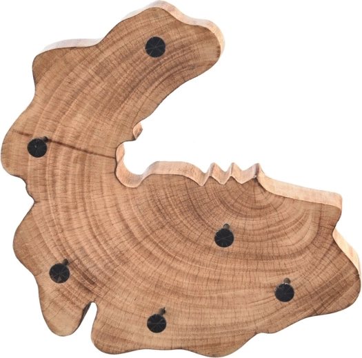 Colgador para llaves de madera de mango