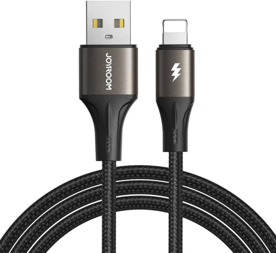 Joyroom cable USB-A a Lightning 3 A, 1,2 m, negro