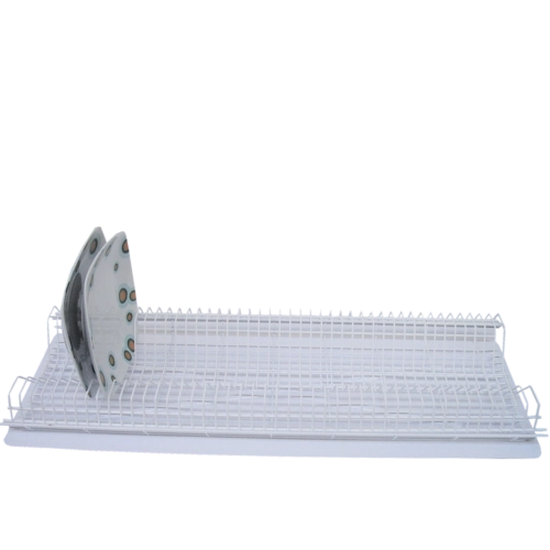 Escurreplatos empotrado de dos niveles para armario de 80 cm, blanco ANDER