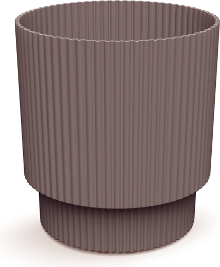 Maceta Milly 16,8 cm marsala – moderno cubremaceta de plástico para flores