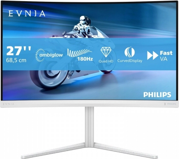 Monitor Philips 27" curvo VA 180Hz Ambiglow