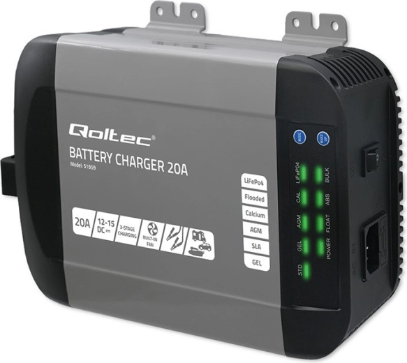 Cargador inteligente MONOLITH para baterías LiFePO4, AGM, GEL y SLA 12 V 20 A