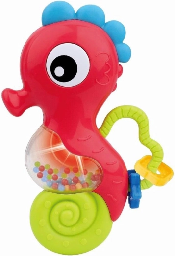 Sonajero infantil con melodía caballito de mar – rojo