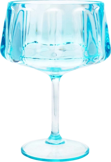Copa de plástico para margarita Toro 440 ml, azul transparente