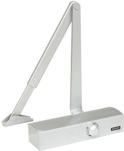 Cierrapuertas RICHTER RZ.903 para 30–65 kg, plateado, cortafuegos