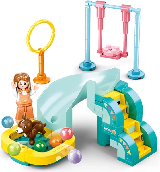 Sluban Girls Dream parque de juegos para perritos (set de construcción)
