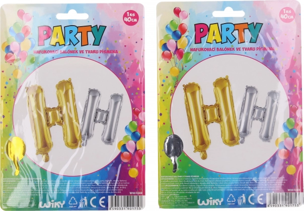Globo inflable con forma de letra H