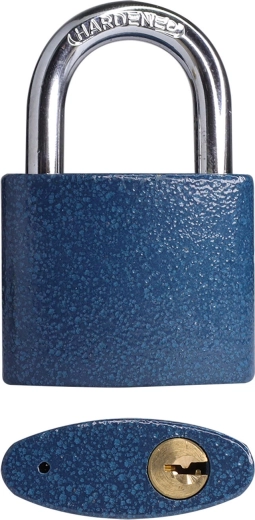 Candado colgante STAR 45 mm azul, 3 llaves