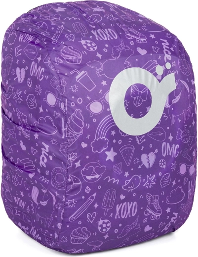 Funda impermeable morada para mochila Topgal ZIGI