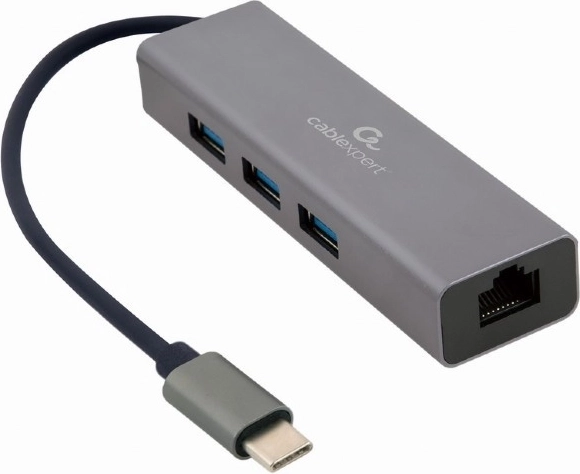 Hub USB 3× USB 3.0 con tarjeta de red gigabit