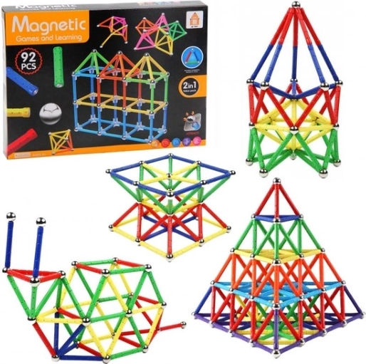 Construcción magnética de 92 piezas