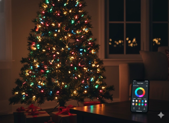 Guirnalda inteligente de luces LED 100 RGB, multicolor, USB con control remoto, longitud 10 m
