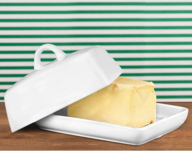 Mantiene la mantequilla fresca y protegida