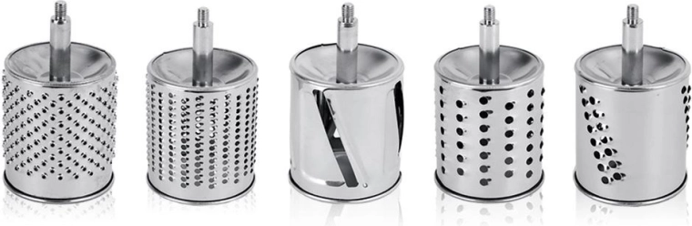 Cinco tambores intercambiables para todas las tareas