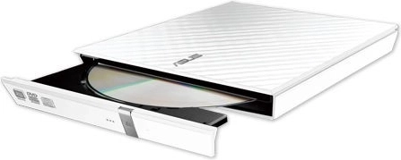 Grabadora de DVD externa ASUS SDRW-08D2S-U Lite Slim USB blanca