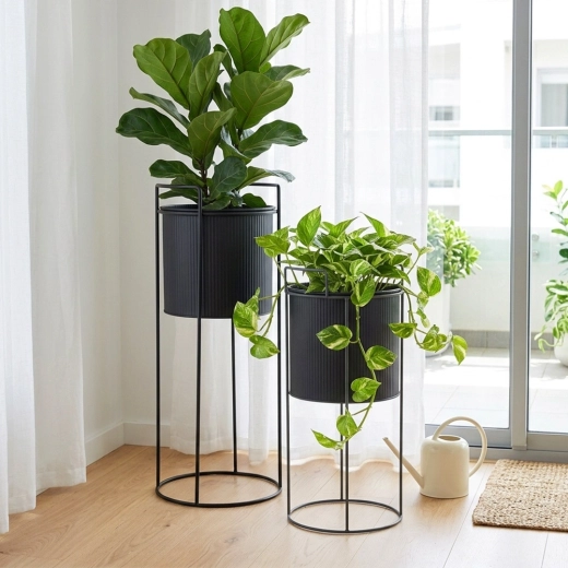 Conjunto de dos soportes para un arreglo llamativo