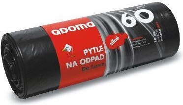 Bolsas de basura resistentes 60 l, negras 60 × 80 cm (10 uds)
