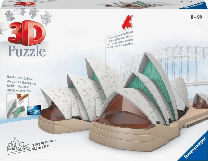 Puzzle 3D Ravensburger Ópera de Sídney 216 piezas