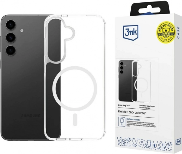 Funda magnética transparente Armor MagCase para Samsung Galaxy S24/S25