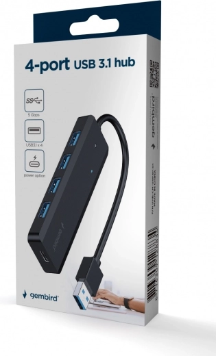 Hub compacto con cable integrado