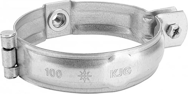 Abrazadera para bajante 100 mm sin espiga M10 zinc