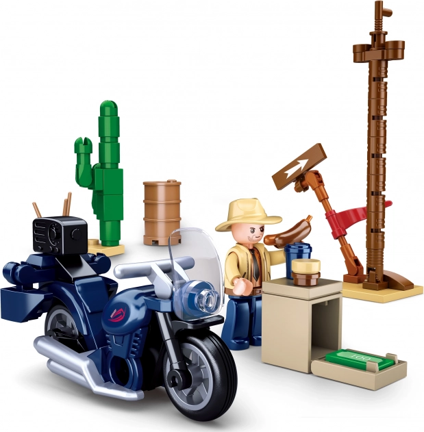 Sluban motociclista de excursión – set de construcción de moto (73 piezas)