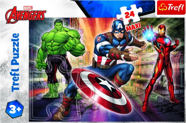 Puzle de 24 piezas maxi en el mundo de Avengers