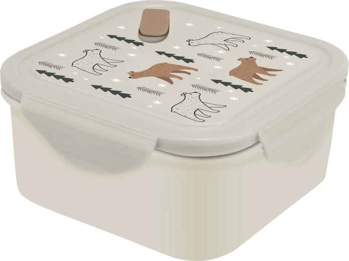 Recipiente para alimentos con tapa y válvula Kitchisimo Oso 1,2 l