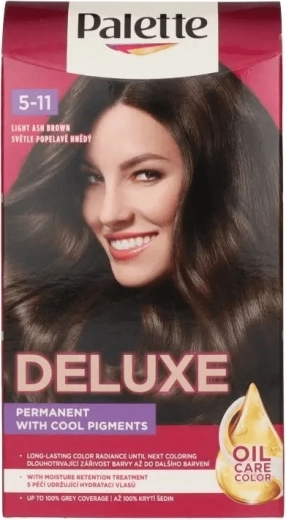 Palette Deluxe 5-11 castaño claro ceniza tinte para el cabello 50 ml