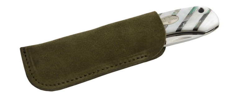 Funda de ante para navaja de bolsillo Fällkniven FH9