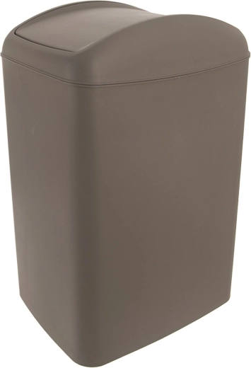 Papelera Waste con tapa basculante 40 l, marrón