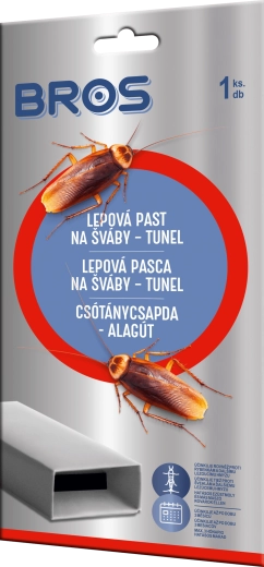 Trampa adhesiva para cucarachas BROS túnel 1 ud.