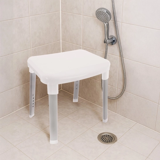 Asiento cómodo en la ducha
