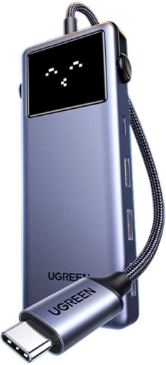 Hub USB-C Ugreen CM888 Uno 7 en 1 con HDMI 4K, USB 3.0, PD y RJ45 - 1 unidad