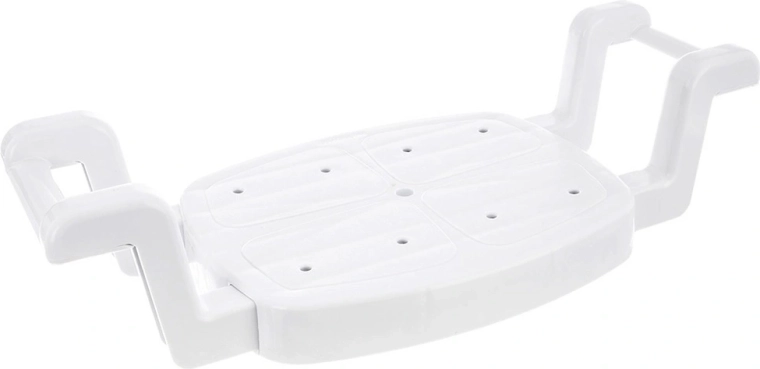 Asiento de bañera regulable blanco 58–77 × 27,5 cm