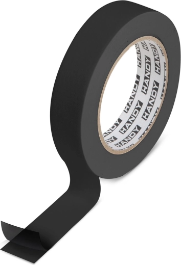Cinta de montaje de espuma adhesiva de doble cara para exteriores, negra, 5 m × 19 mm