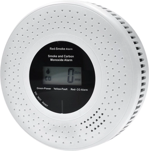 Pantalla LCD y alarma potente de 85 dB