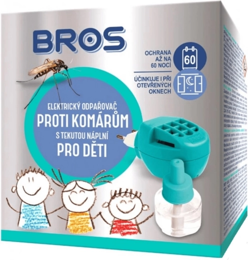 Bros vaporizador eléctrico antimosquitos con recambio líquido para niños