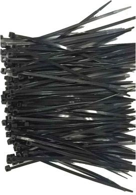 Bridas de nailon 25 cm × 3,6 mm, negras (100 uds.)