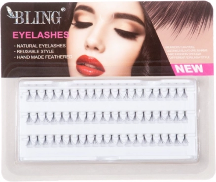 Mechones naturales de pestañas BLING, 14 mm