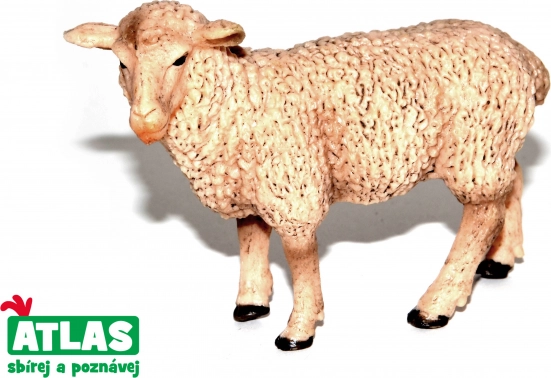 Figura de oveja pintada a mano de 9 cm