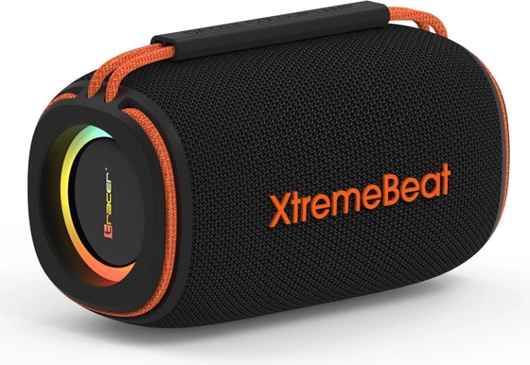 Altavoz inalámbrico Tracer XtremeBeat Mid TWS con retroiluminación RGB – negro