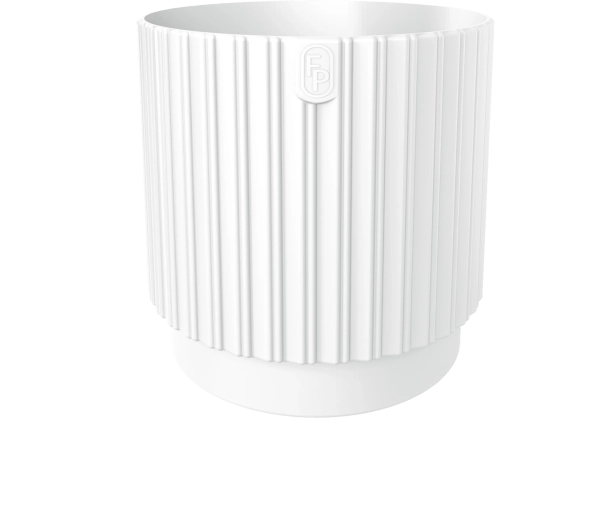 MIKA Cyli Petit ECO maceta reciclada 22 cm blanca